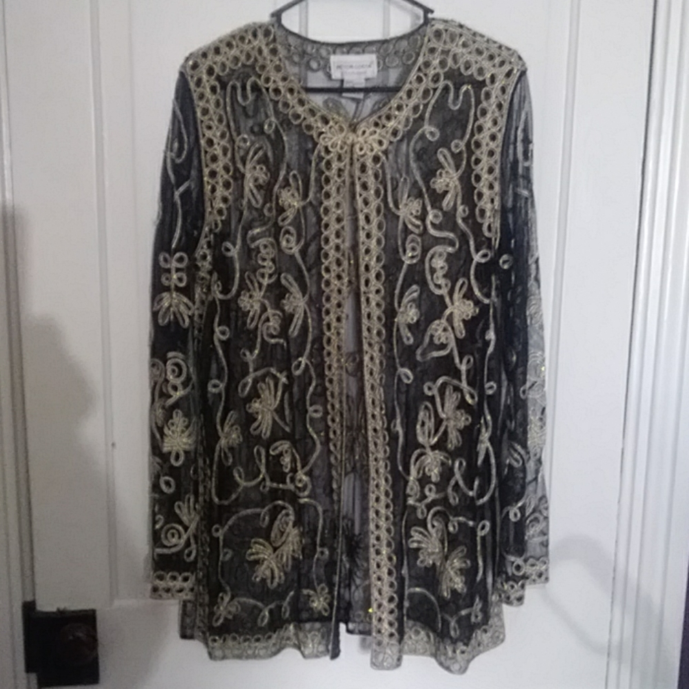 Sheer blouse jacket